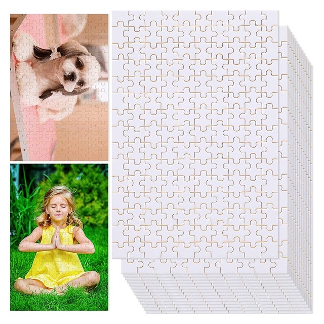 15 Sets Blank Sublimation-Jigsaw 4x6 Inch Sublimation-Blanks Puzzle for DIY  Handmade Puzzles Photo Wall